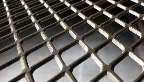 Carbon expanded perforated metal